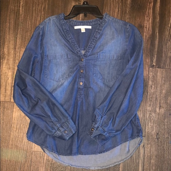 Denim Long Sleeve Shirt - Picture 1 of 3